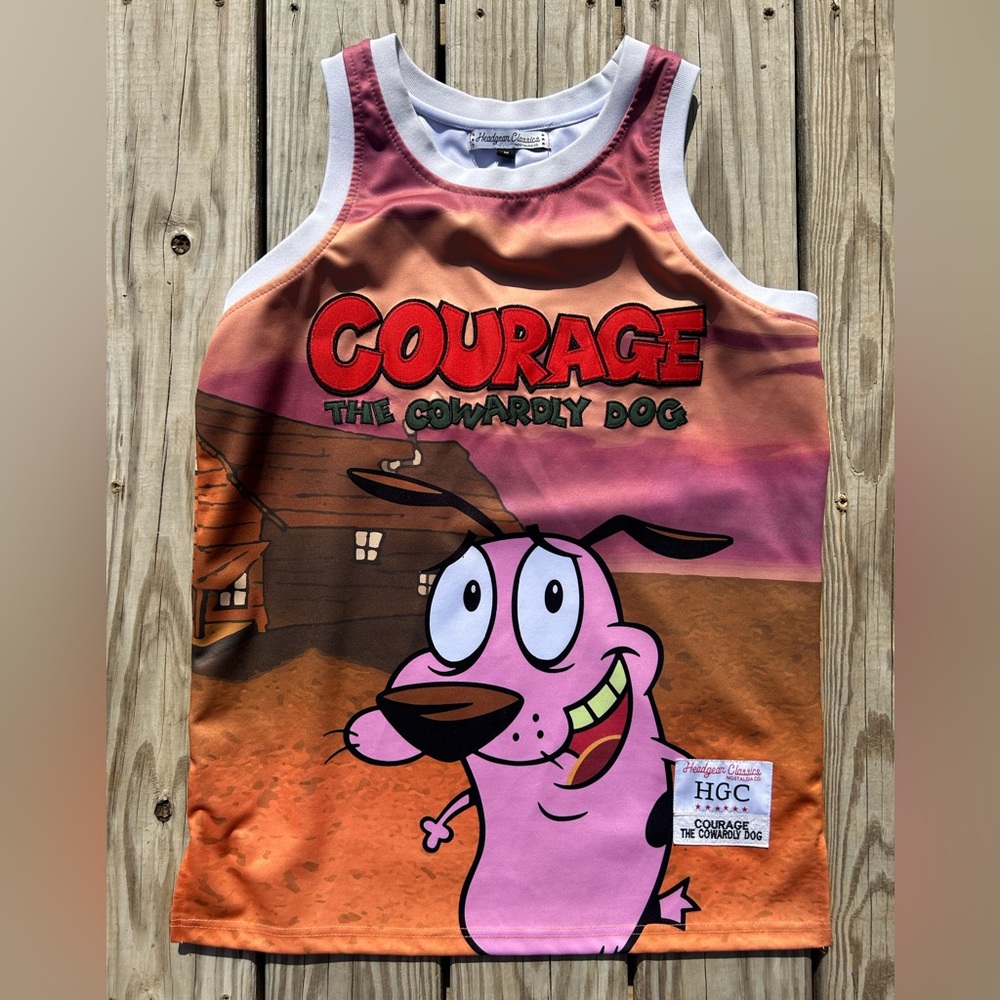 headgear classics basketball jersey Courage The Cowardly Dog‎ Size Medium